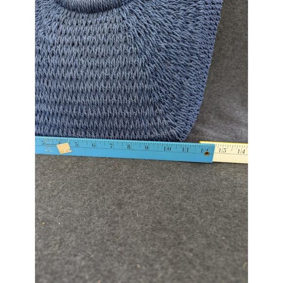 Indio Hobo Crochet Fossil Handbag Blue Beach Travel - Picture 9 of 11